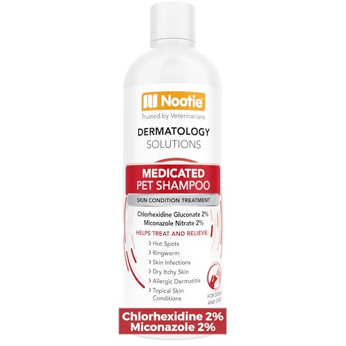 Nootie Medicated Pet Shampoo Chlorhexidine Dog Shampoo For Itch Relief Sold In 16Oz