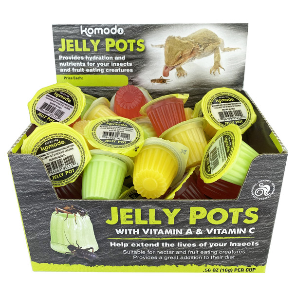 Komodo Jelly Pots Mixed Fruit Flavor Insect Food 16G 40 Count