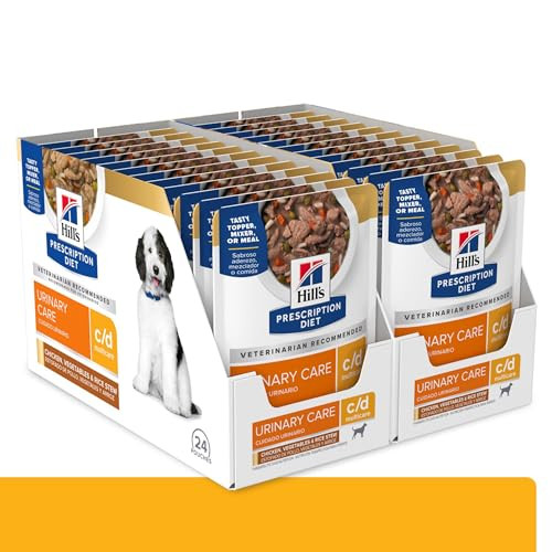 Hill's Prescription Diet C/D Multicare Wet Dog Food Chicken Vegetables & Rice Stew 2.8 Oz 24Pack