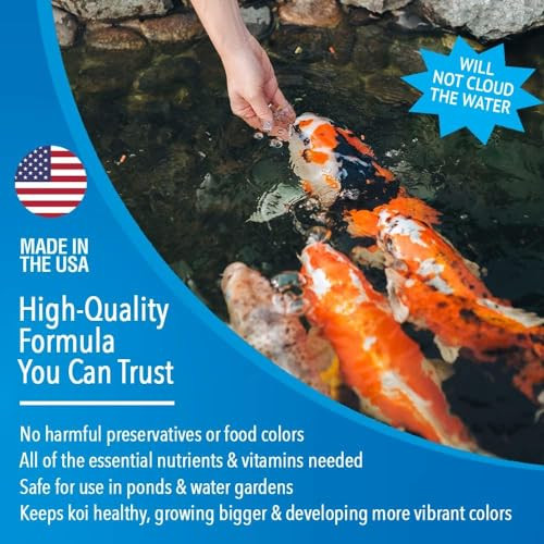 MicrobeLift MicrobeLift Mllsssm Summer Staple Floating Fish Food Pellets For Ponds Water 10 Ounces