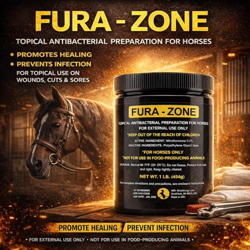 Luckyond Equine Topical Care Ointment For Horses Nitrofurazone 1 Lb