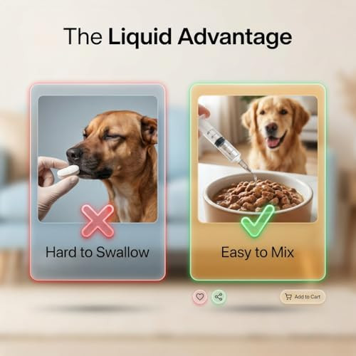 Morvequa Liquid Dog Dewormer For Dogs & Puppies Formula 7 Pyrantel Pamoate 3Ml