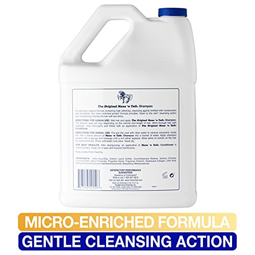 Mane 'n Tail N Tail Original Horse Shampoo ProteinEnriched Grooming Formula For Soft Shiny 1 Gallon