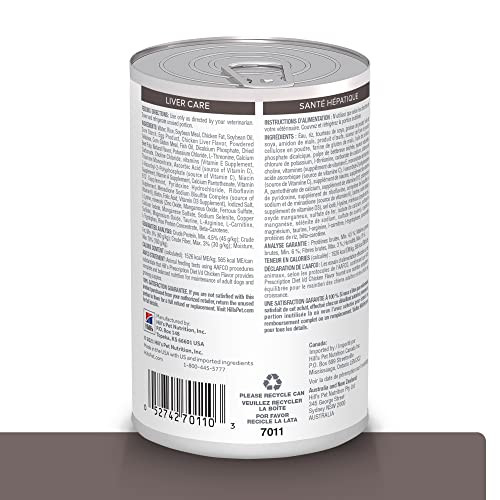 Hill's Prescription Diet L/D Liver Care Wet Dog Food Chicken . Cans 12Pack 13 Oz 12Pack