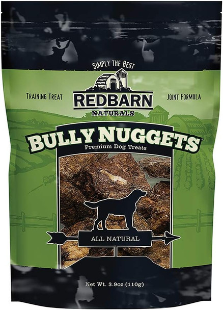 Redbarn Bully Nuggets Dog Treat All-Natural, Highly Palatable Treats with Functional Ingredients Beef Lung Nutritious Training Treat, (Pack of 3)