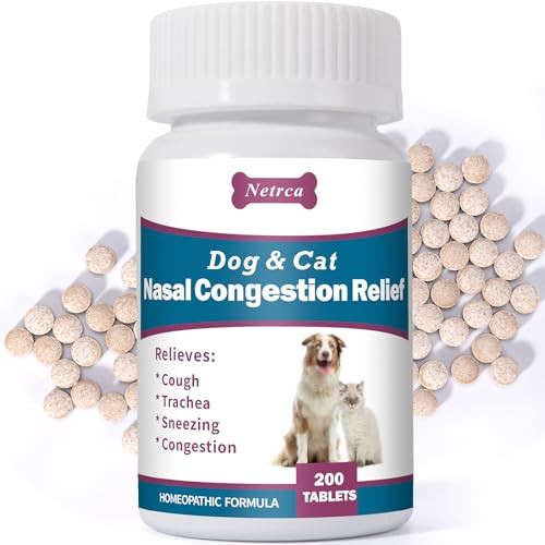 Netrca Dog And Cat Nasal Congestion Relief Helps Relieve Sneezing Trachea Runny 200 Ct