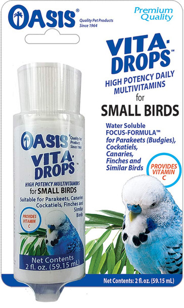 Kordon Oasis #80257 Vita Drops For Small Birds Liquid Multivitamin 2 Ounce