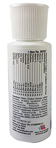 Kordon Oasis #80257 Vita Drops For Small Birds Liquid Multivitamin 2 Ounce