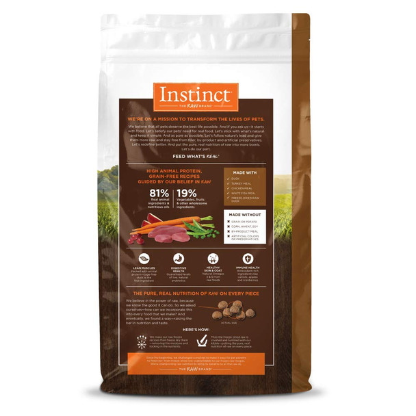 Instinct Original Duck Dry Cat Food . Bag 10 Lb