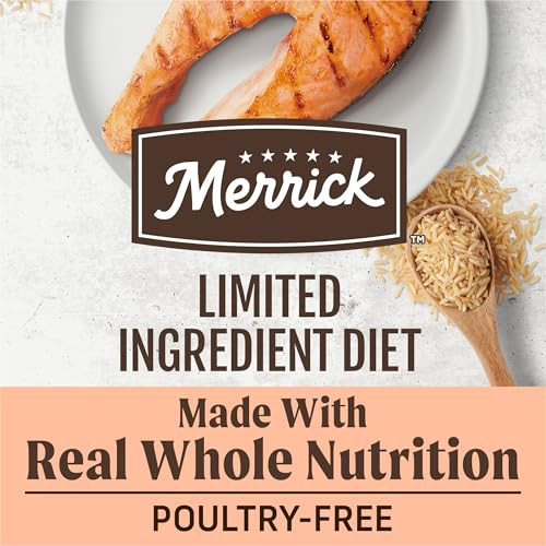 Merrick Limited Ingredient Diet Premium And Natural Kibble With Healthy Grains Salmon 22.0 Lb