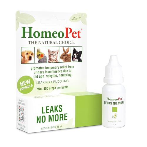 Homeopet Leaks No More Safe Gentle And Natural Supplement For Cat And 15 Milliliters