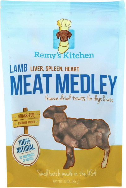 Lamb Meat Medley ze-Dried Treats for Dogs and Cats 3 oz USA Sourced Locally, All Natural Small Batch Made Lamb Meat Medley ze-Dried Treats for Dogs and Cats 3 oz USA Sourced Locally, All Natural Small Batch Made
