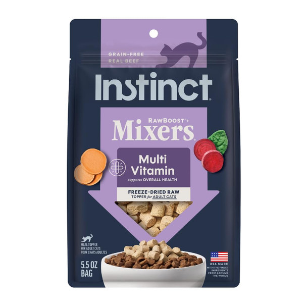 Instinct Raw Boost Mixers Freeze Dried Cat Food Toppers With Functional Ingredients 5.5 Oz - 2