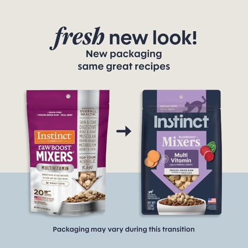 Instinct Raw Boost Mixers Freeze Dried Cat Food Toppers With Functional Ingredients 5.5 Oz - 2