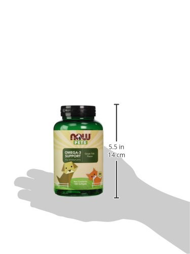 Now Foods Pet Health Omega 3 Supplement Formulated For Cats & Dogs 180 Softgels