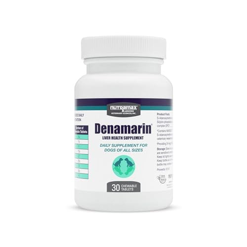 Nutramax Laboratories Denamarin For Dogs Liver Health Supplement With SAdenosylmethionine (Same) Plus Silybin 30 Count