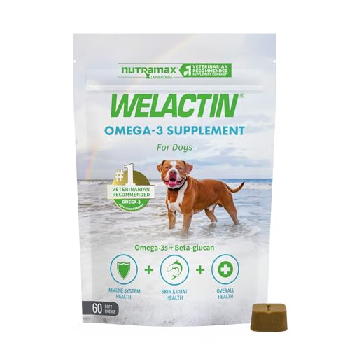 Nutramax Laboratories Welactin Omega 3 Fish Oil For Dogs Skin And Coat Health 60 Count