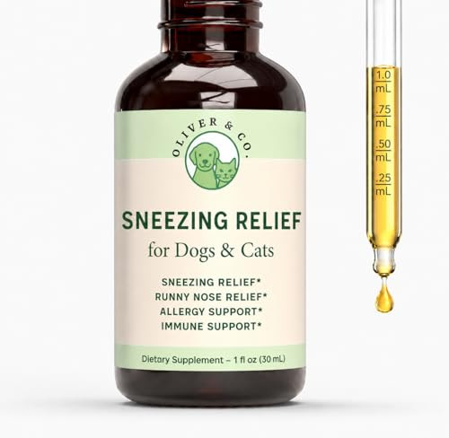 Oliver & Co. Dog & Cat Sneezing Treatment Helps To Support Sinus Health Eye 1 Fl Oz