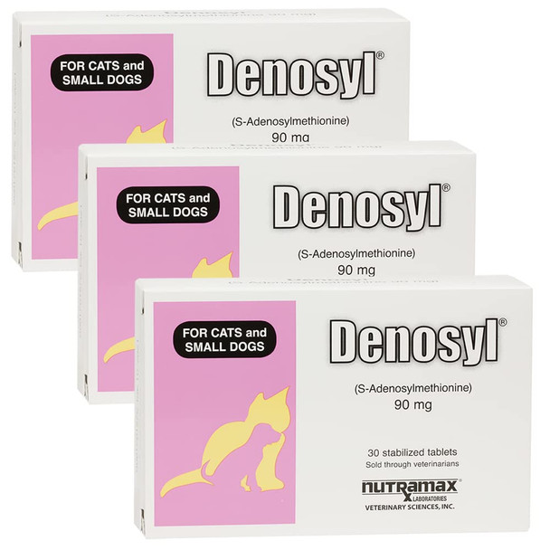 Nutramax Laboratories Denosyl Liver And Brain Health Supplement For Small Dogs And Cats 3 Pack