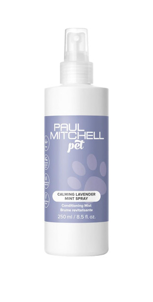 Paul Mitchell Pet Calming Lavender Mint Spray Conditioning Mist Grooming Spray For Dogs 8.5 Fl Oz