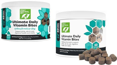 Only Natural Pet Ultimate Daily Vitamins Complete Multivitamin Supplement For Dogs Balanced Health & Pack Of 2