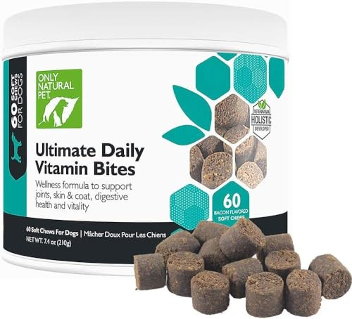 Only Natural Pet Ultimate Daily Vitamins Complete Multivitamin Supplement For Dogs Balanced Health & Pack Of 2