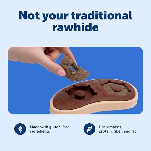 Petsafe Natural Rawhide Treat Ring Refills Size B Peanut Butter Flavor