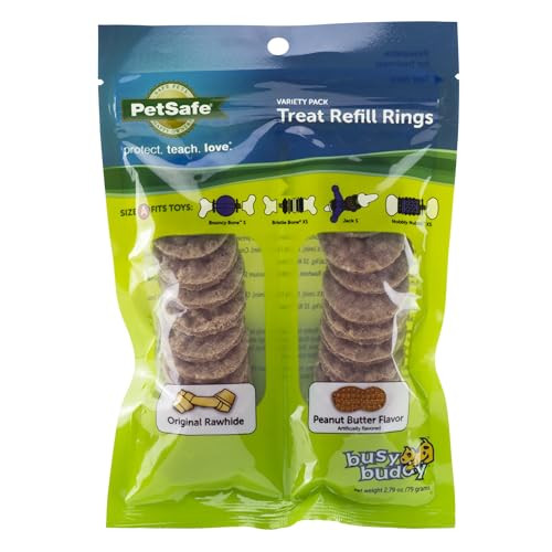 Petsafe Rawhide Treat Ring Refills Variety Pack Size A Original Rawhide And Variety Pack