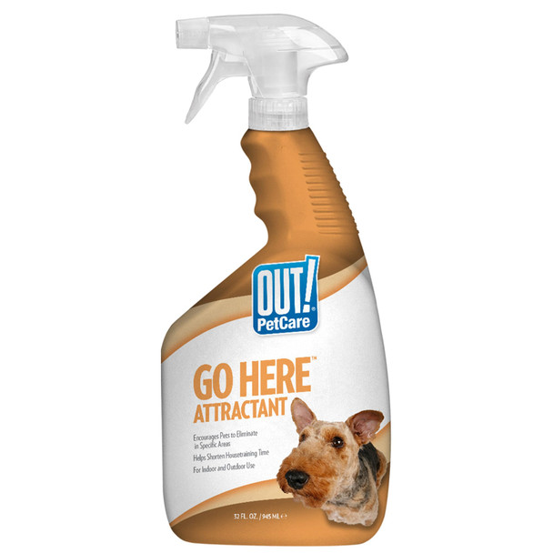 Out Petcare Go Here Attractant Dog And Puppy Potty Training Spray Safe 32 Oz
