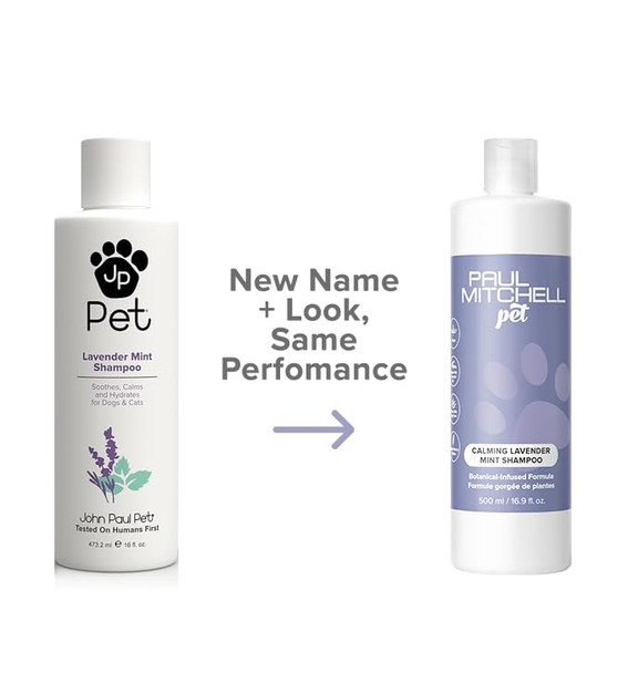 Paul Mitchell Pet Calming Lavender Mint Shampoo BotanicalInfused Dog Shampoo 16.9 Fl Oz