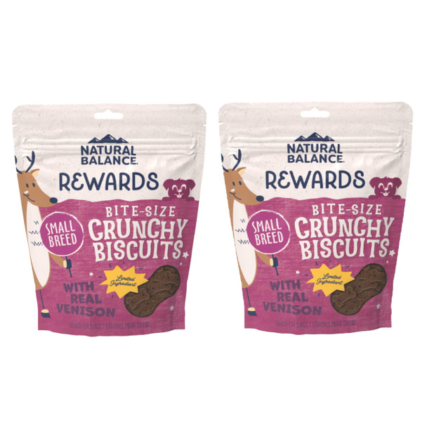 Natural Balance L.I.T. Sweet Potato And Venison Formula Dog Treats Small Breed (2 16Ounce 2 Pack