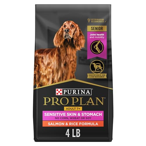 Purina Pro Plan Sensitive Skin And Stomach Dry Dog Food Senior Adult 7 Plus 4 Lb