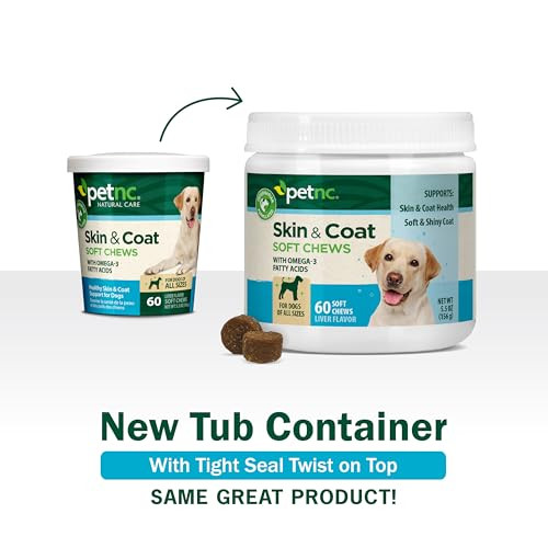 Petnc Natural Care Dog Skin And Coat Supplement With Omega 3 Epa & Dha 60 Chewables