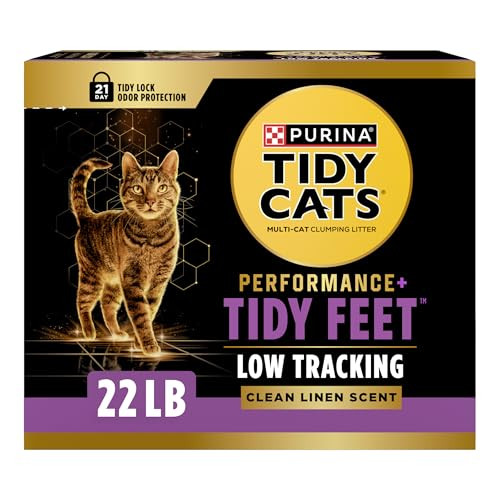 Purina Tidy Cats Performance Plus Tidy Feet Cat Litter Scented Low Tracking Clumping MultiCat 22 Lb
