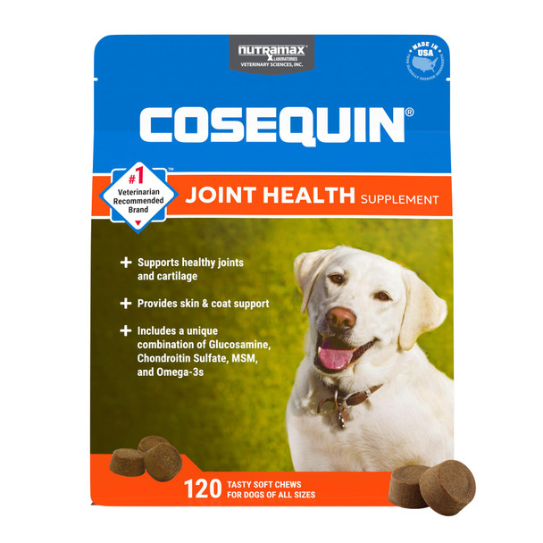 Nutramax Laboratories Cosequin For Dogs Joint Health Supplement Contains Glucosamine Plus Chondroitin Msm 120 Count