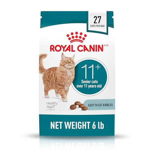Royal Canin Feline Health Nutrition Aging 11+ Dry Cat Food For Seniors Kibble 6 Lb