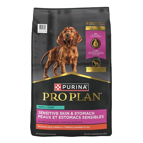 Purina Pro Plan Sensitive Skin And Stomach Dog Food Puppy Salmon And Rice Formula 24 Lb