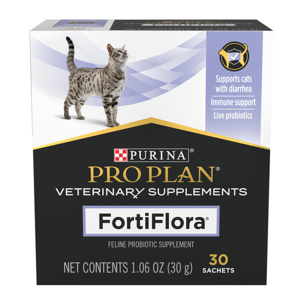 Pro Plan Veterinary Diets Purina Pro Plan Veterinary Supplements Fortiflora Daily Probiotics For Cats For 30 Ct