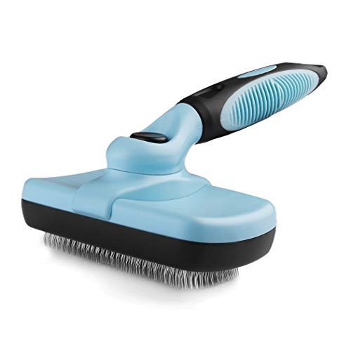 Pets First SelfCleaning Slicker Brush For Dogs And Cats Retractable Design For Quick