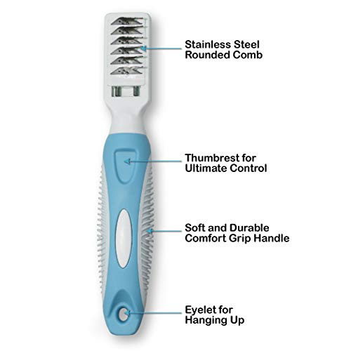 Pets First Professional Pet Mat Remover Dematting Tool For Grooming Cats & Dogs
