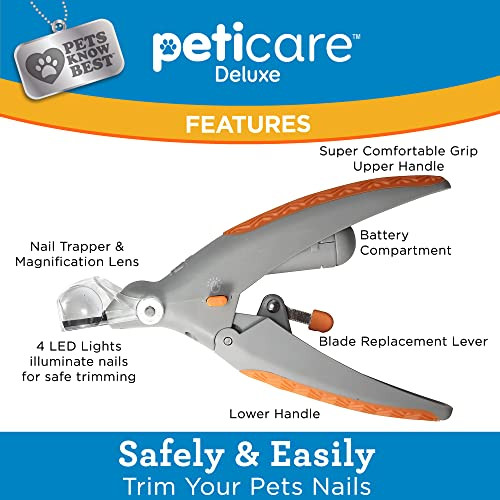 Pets Know Best Peticare Illuminated Dog & Cat Nail Clipper With Led Light &