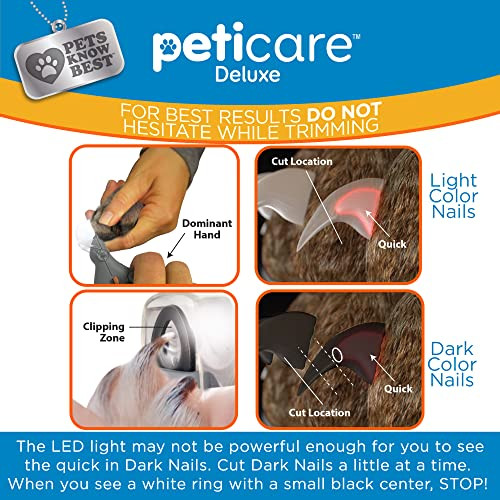 Pets Know Best Peticare Illuminated Dog & Cat Nail Clipper With Led Light &