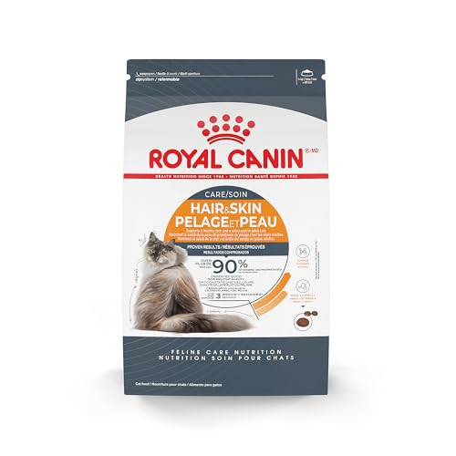 Royal Canin Feline Care Nutrition Hair & Skin Care Adult Dry Cat Food 3 Lb