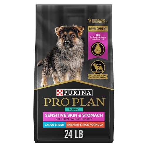 Purina Pro Plan Sensitive Skin And Stomach Large Breed Puppy Food Salmon And Rice 24 Lb