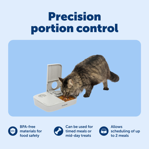 Petsafe Analog 2 Meal Programmable Pet Feeder Automatic Dog And Cat Feeder 16 Ounce