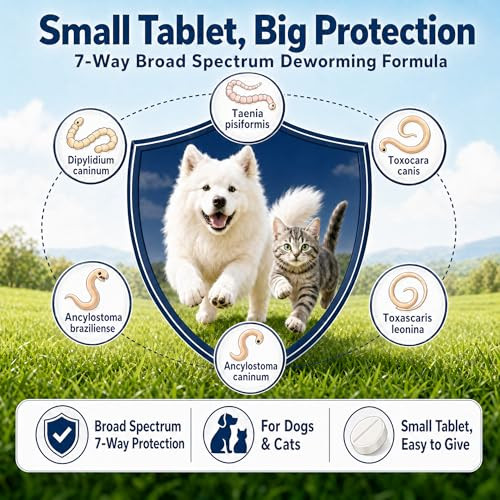 Posy 7 Way Fenbendazole Dewormer Tablets For Cats & Dogs 10 Tablets
