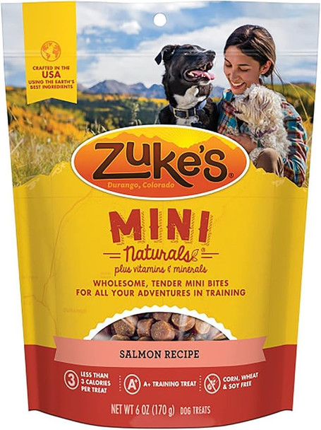 Pet Faves 4 Pack) Zukes Mini Naturals Healthy Moist Dog Training Treats Variety 6Oz 10Ct