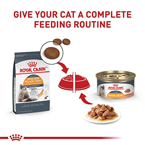 Royal Canin Feline Care Nutrition Hair & Skin Care Adult Thin Slices In 3 Oz Pack Of 12