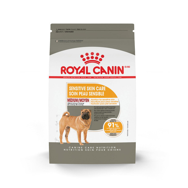 Royal Canin Canine Care Nutrition Medium Sensitive Skin Care Adult Dry Dog Food 17 Lb