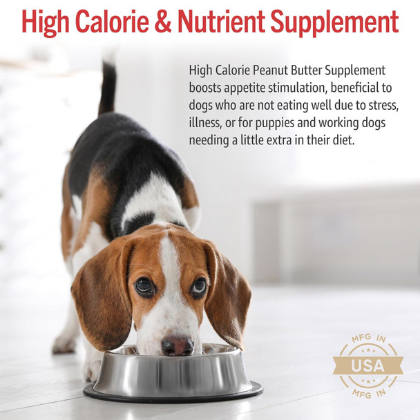 Dog Peanut Butter - Appetite Booster with Multivitamins for Dogs - Energy Supplement for High Energy Dog Activities - Dog Food Toppers for Picky Eaters - High Calorie (8.46oz) Dog Peanut Butter - Appetite Booster with Multivitamins for Dogs - Energy Supplement for High Energy Dog Activities - Dog Food Toppers for Picky Eaters - High Calorie (8.46oz)